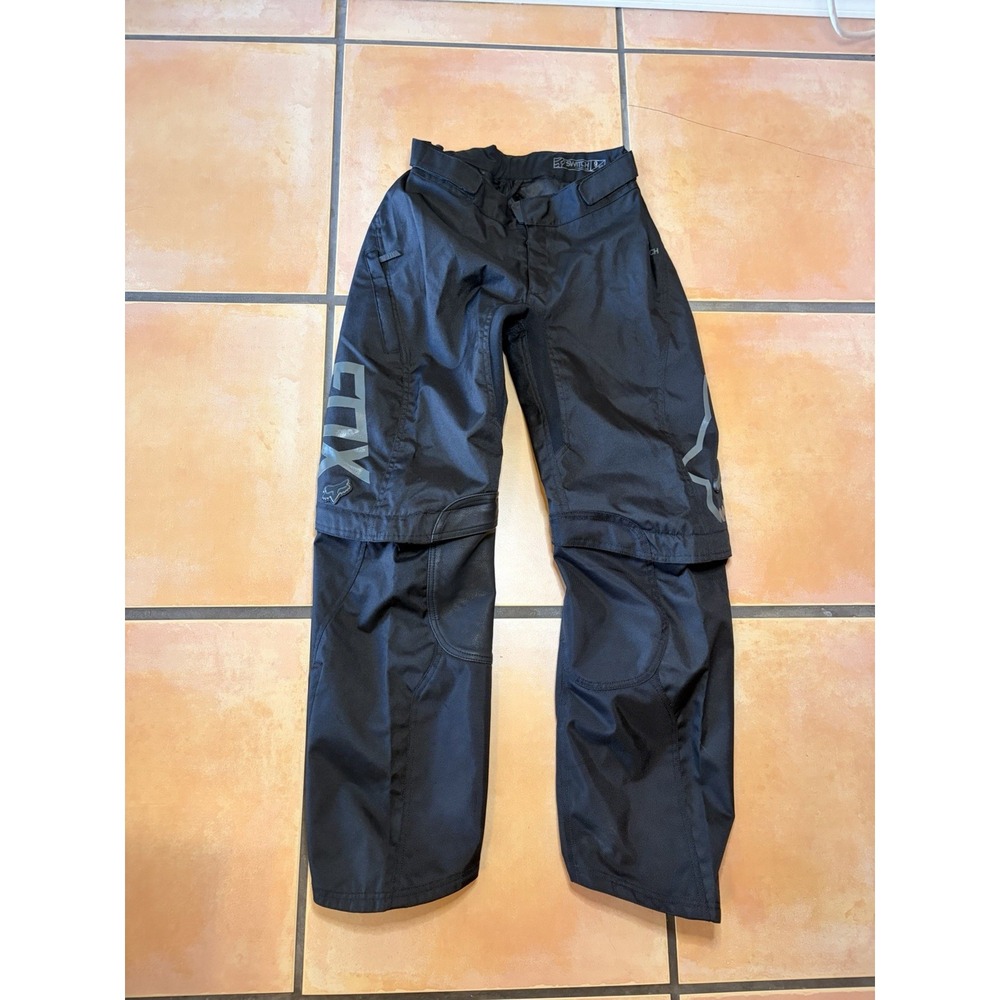 Fox Racing Women's Switch Pants, Black And Pink, Size 9/10 Like New